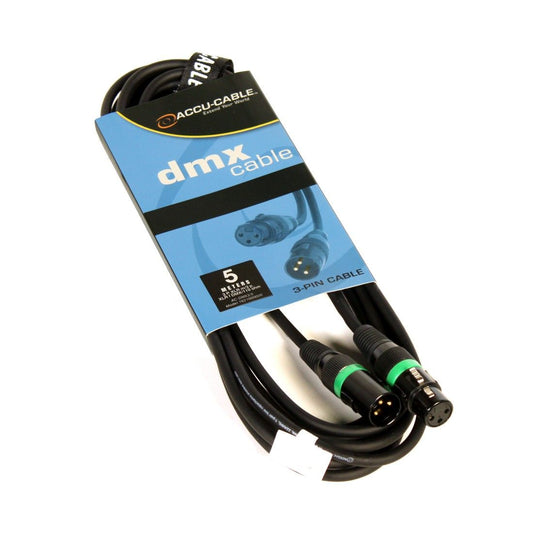 AC-DMX3/5 3 p. XLRm/3 p. XLRf 5m DMX - Pure Minds for Lighting Equipment & Requisites Trading Co.LLC