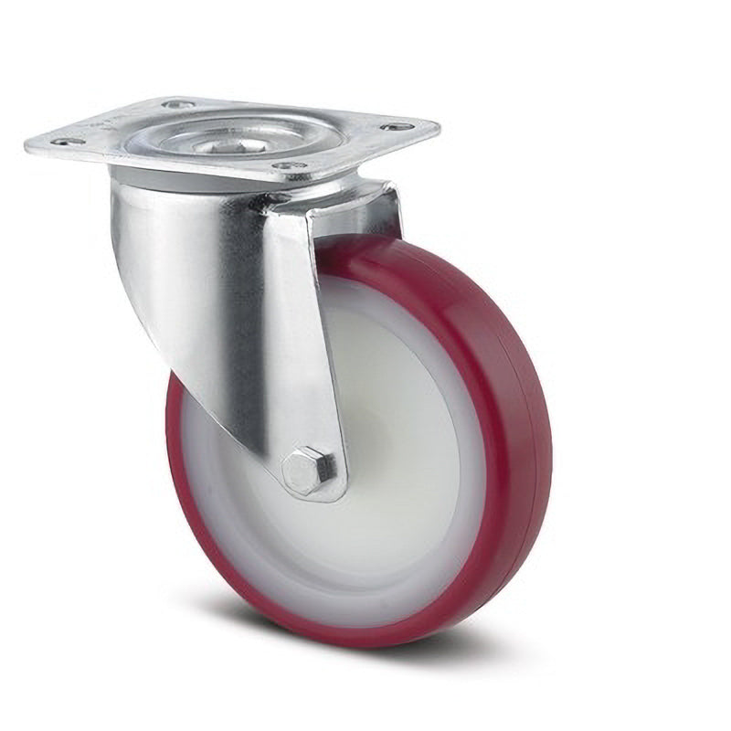 Tente Red wheel without brake 100mm - Pure Minds for Lighting Equipment & Requisites Trading Co.LLC
