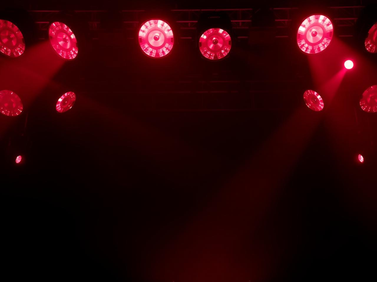 Moving head lighting rig in a Dubai venue