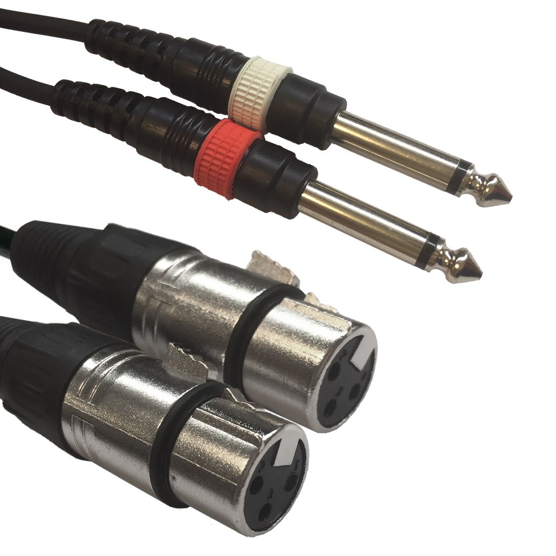 AC-2XF-2J6M/3 2xXLR female/2xjack male3m - Pure Minds for Lighting Equipment & Requisites Trading Co.LLC
