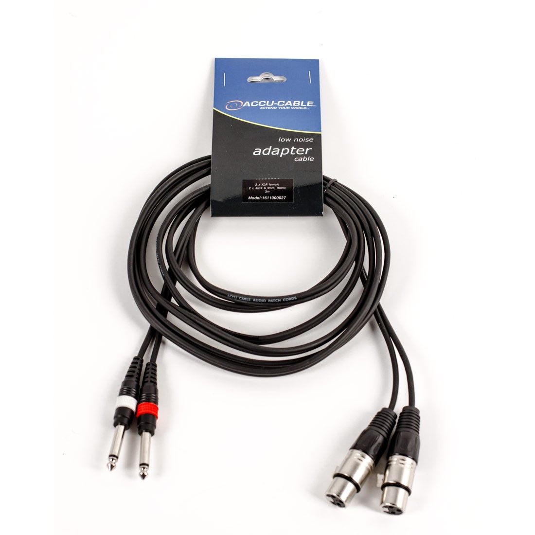 AC-2XF-2J6M/3 2xXLR female/2xjack male3m - Pure Minds for Lighting Equipment & Requisites Trading Co.LLC