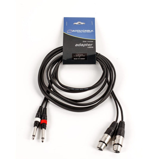 AC-2XF-2J6M/3 2xXLR female/2xjack male3m - Pure Minds for Lighting Equipment & Requisites Trading Co.LLC