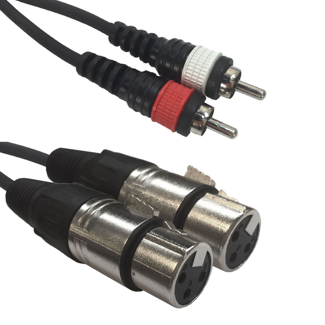 AC-2XF-2R/1,5 2 XLR female to 2 RCA1,5m - Pure Minds for Lighting Equipment & Requisites Trading Co.LLC
