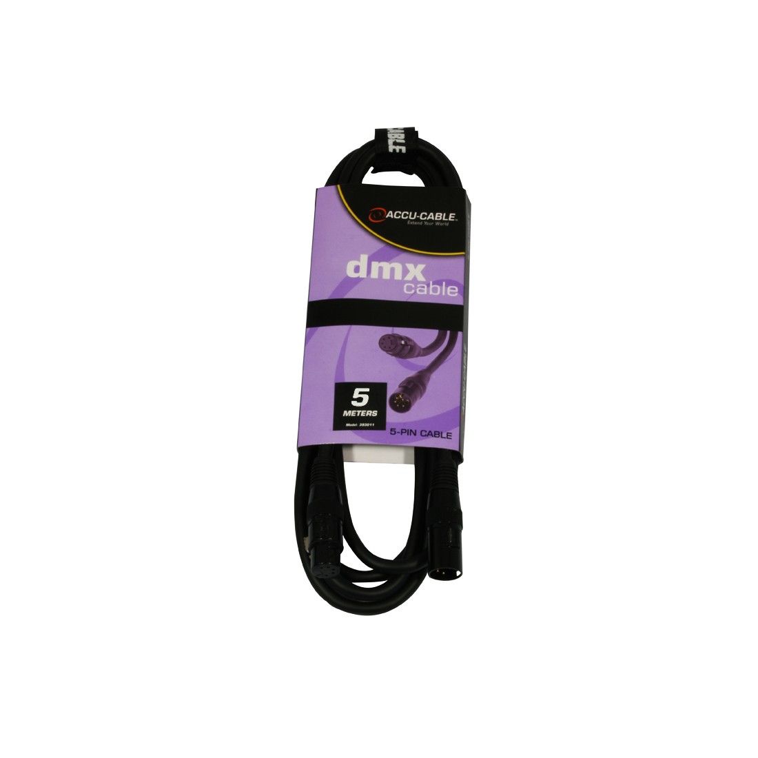 AC-DMX5/5 - 5 p. XLR m/5 p. XLR f 5m DMX - Pure Minds for Lighting Equipment & Requisites Trading Co.LLC