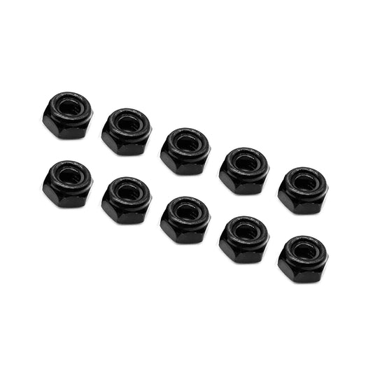 DT Nut M10 Selflocking Black (10pcs) - Pure Minds for Lighting Equipment & Requisites Trading Co.LLC