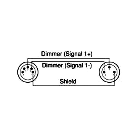 AC-DMXT/3M5F 3pin male/5pin female - Pure Minds for Lighting Equipment & Requisites Trading Co.LLC