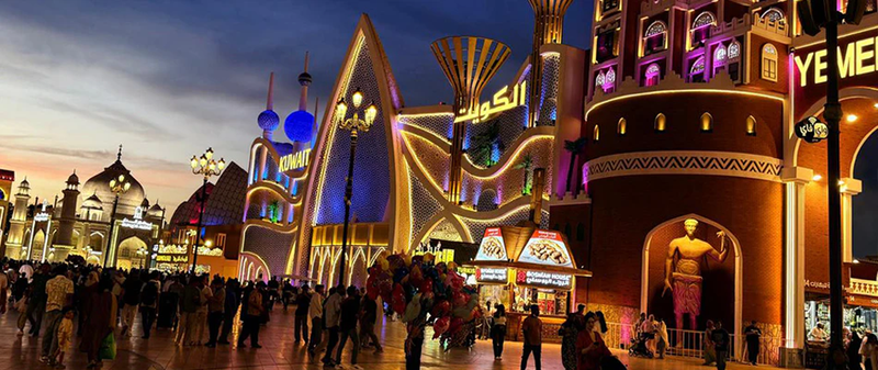 555 ADJ Encore LP5 IP Fixtures Transform Global Village Dubai for Landmark 30th Season
