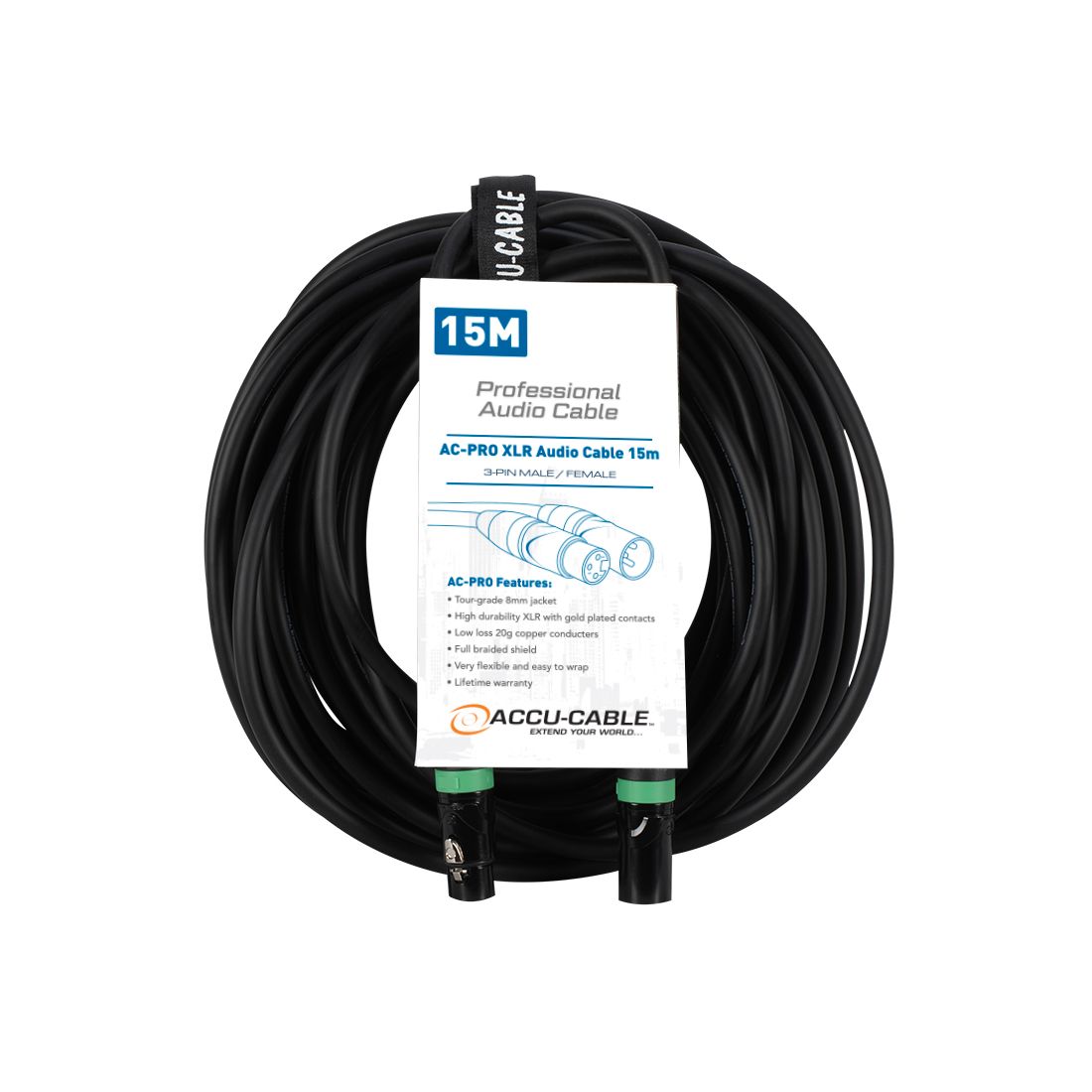 AC-PRO XLR audio cable 15,0m